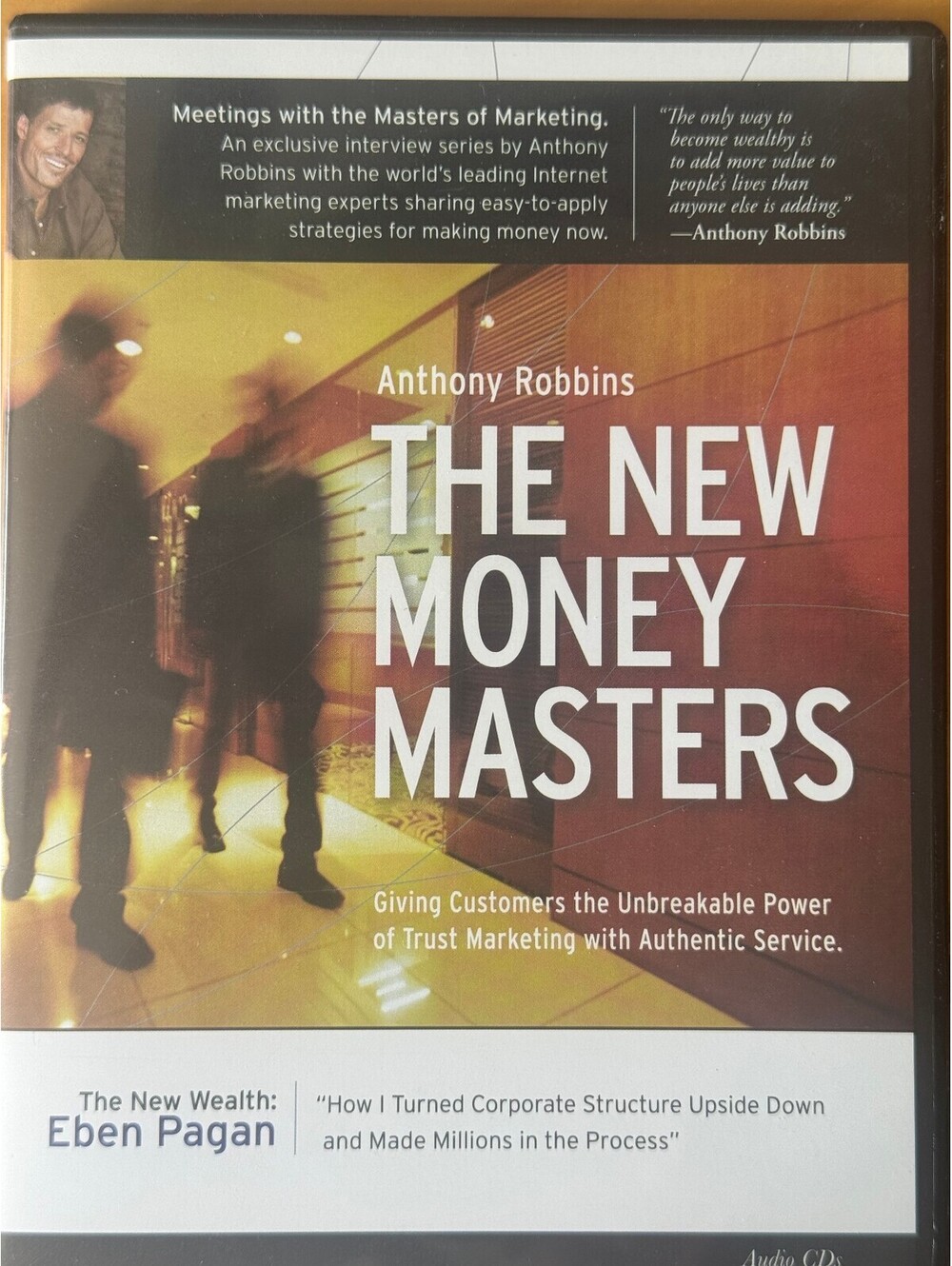 The New Money Masters 2 CD set Tony Robbins with marketing expert Eben Pagan